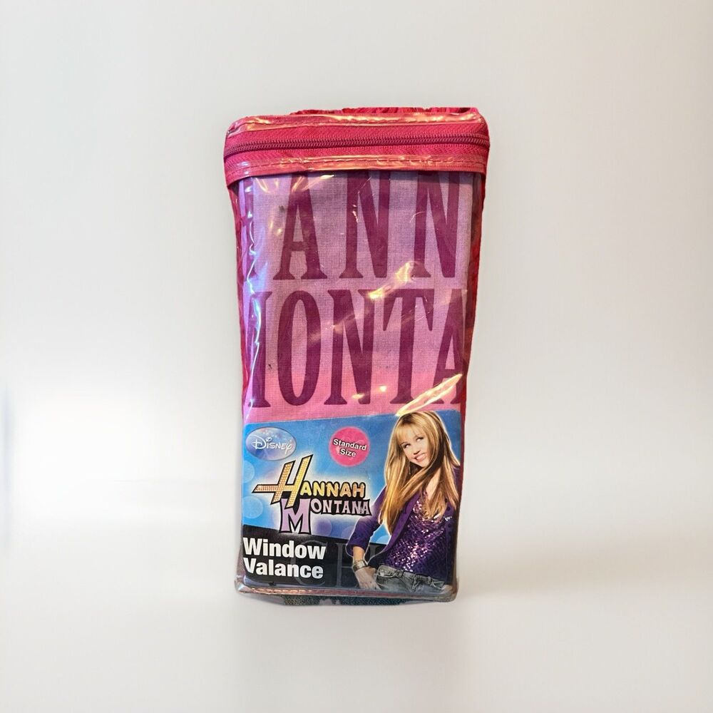 Hannah Montana Miley Cyrus ONE Standard Size Window Valance NIP Vintage Y2K
